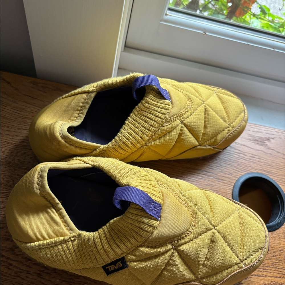 Teva’Mustard Quilted Slip-On Sneakers